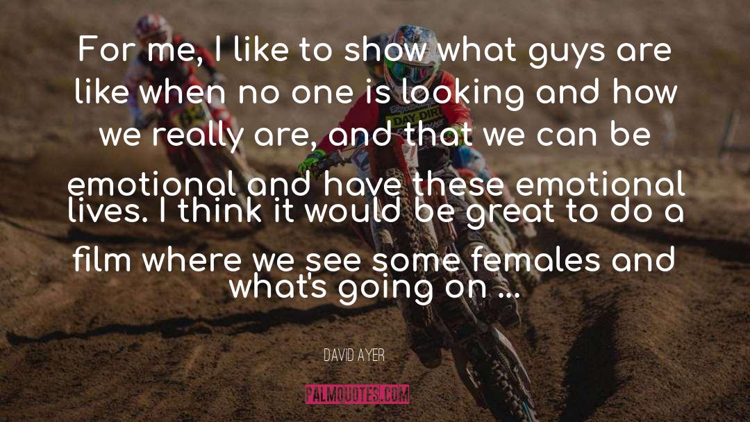 Females quotes by David Ayer