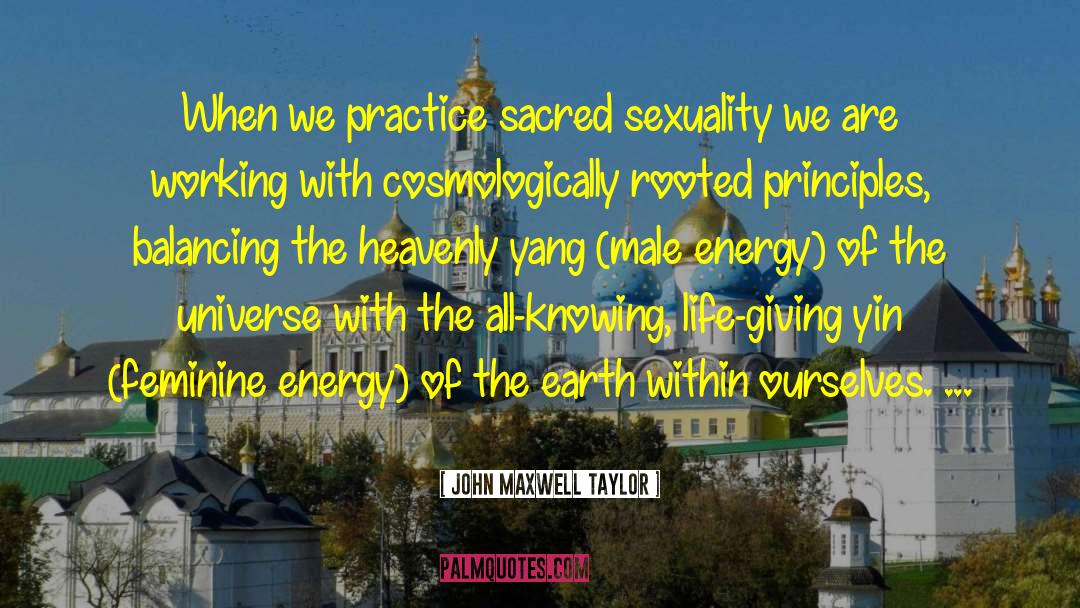 Feminine Energy quotes by John Maxwell Taylor