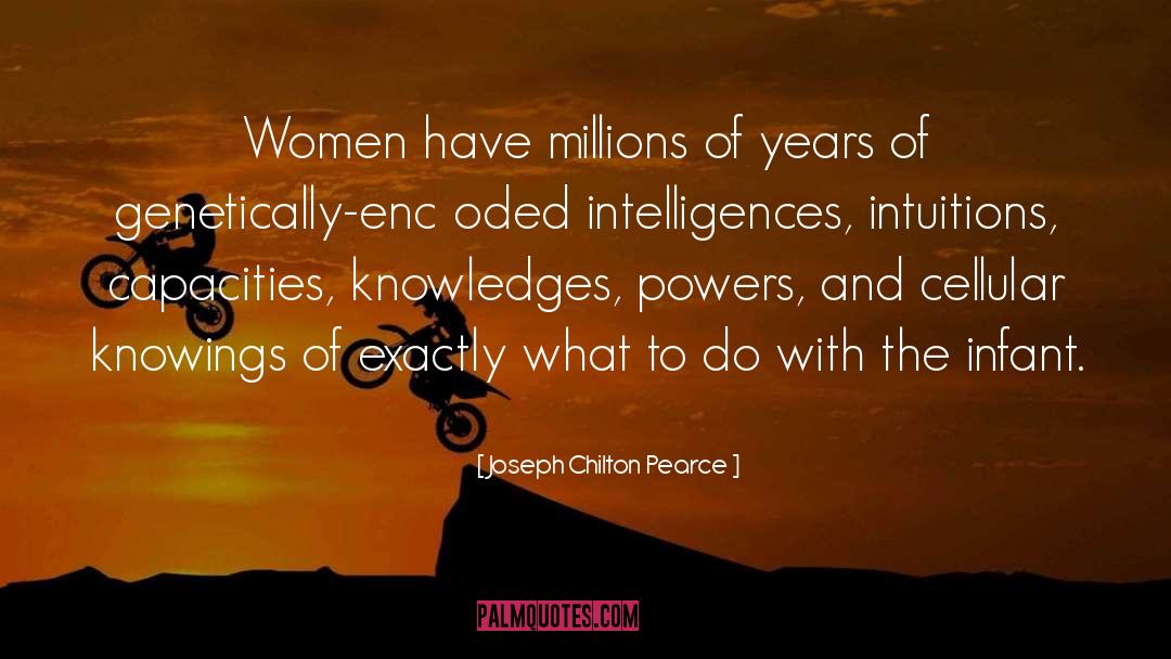 Feminine Intuition quotes by Joseph Chilton Pearce