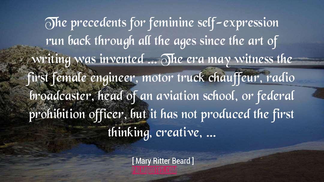 Feminine quotes by Mary Ritter Beard