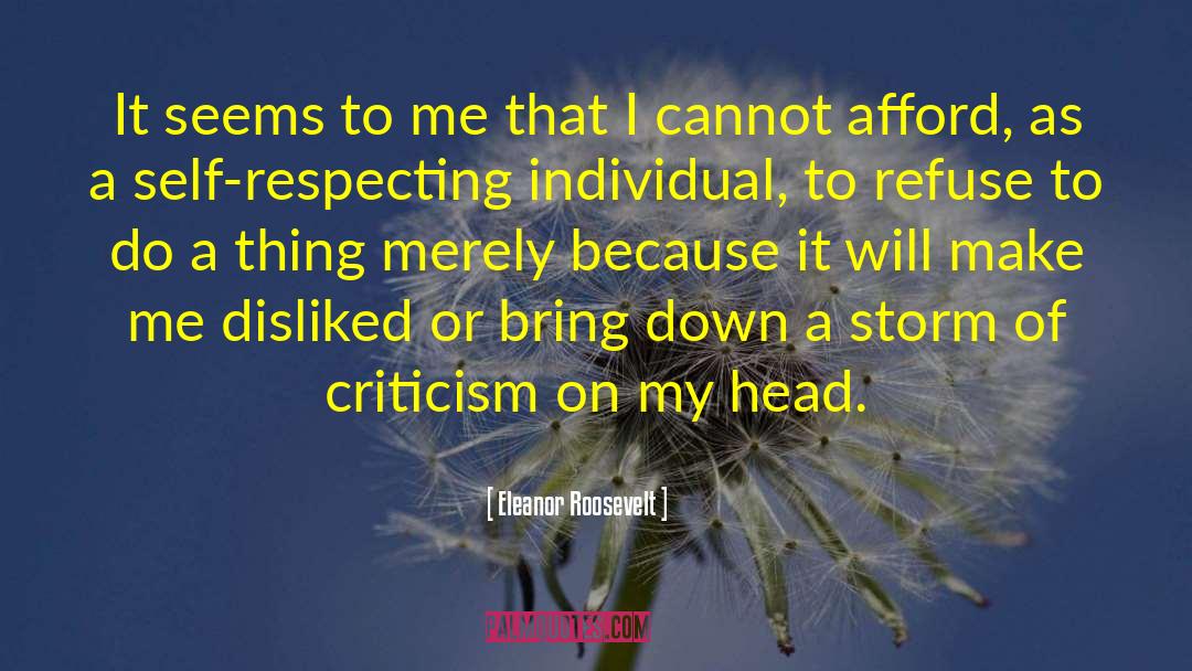 Feminism Criticism quotes by Eleanor Roosevelt