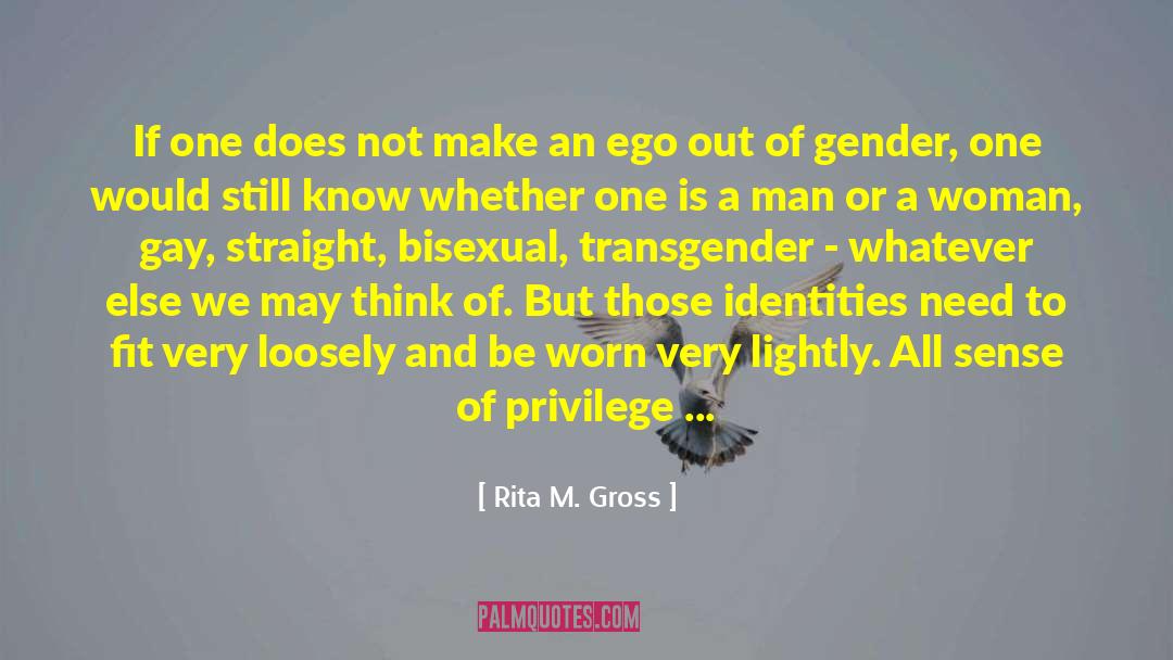 Feminism Gender quotes by Rita M. Gross