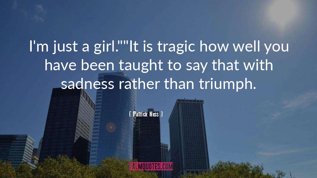 Feminism quotes by Patrick Ness