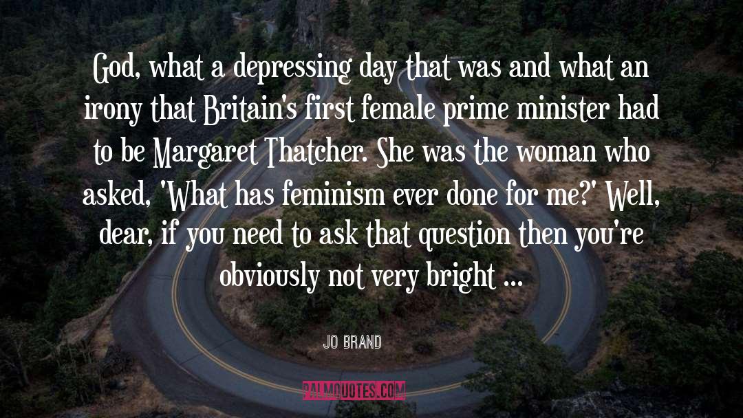 Feminism Sex quotes by Jo Brand