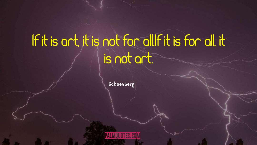 Feminist Art quotes by Schoenberg