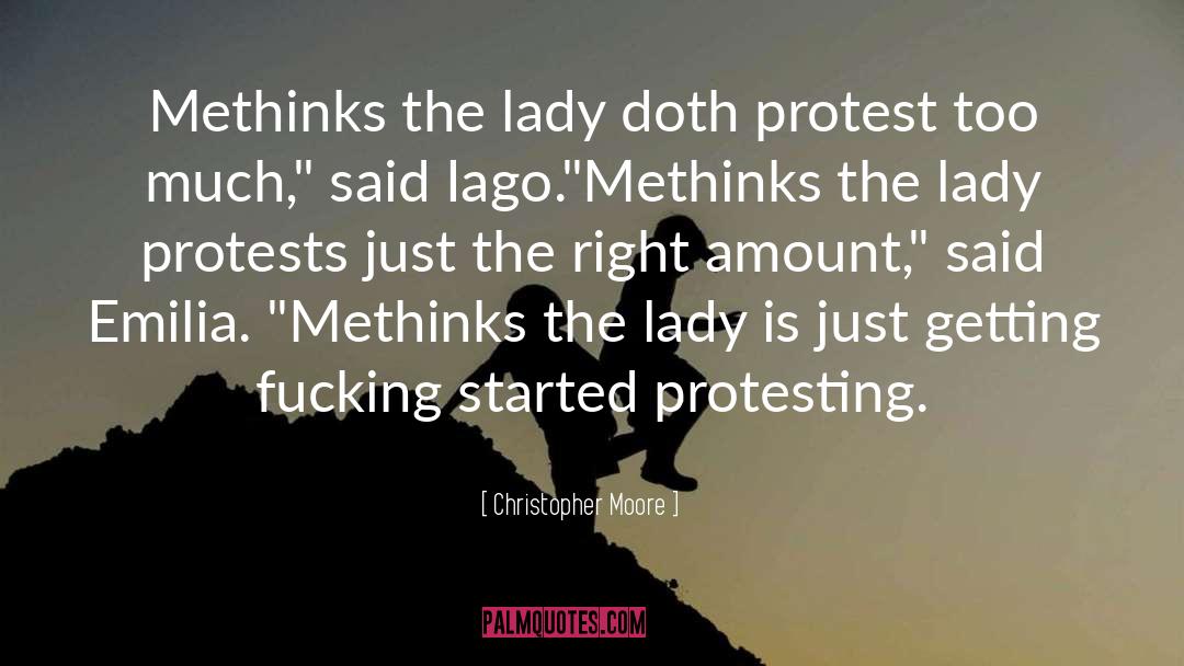 Feminist quotes by Christopher Moore
