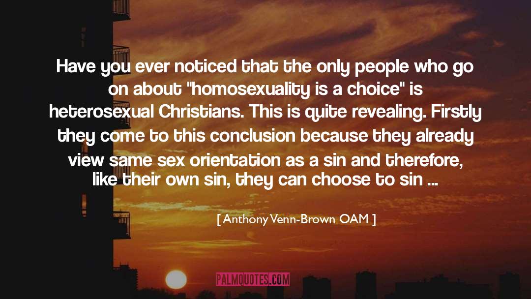 Feministic Discrimination quotes by Anthony Venn-Brown OAM