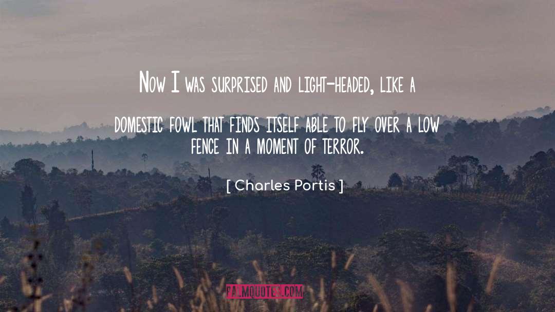 Fence quotes by Charles Portis