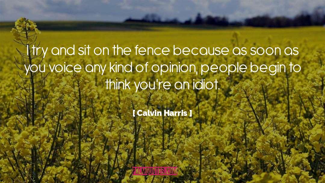 Fence quotes by Calvin Harris