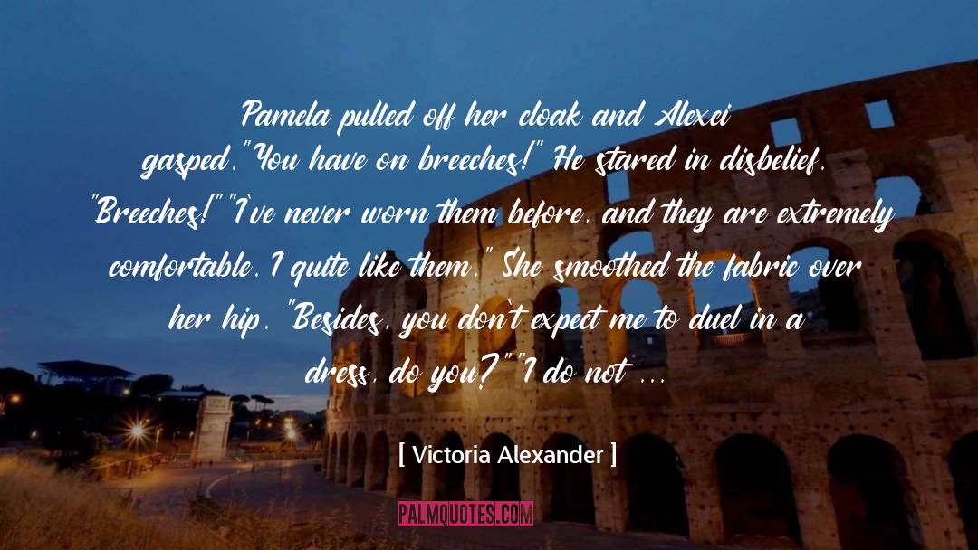 Fencing quotes by Victoria Alexander