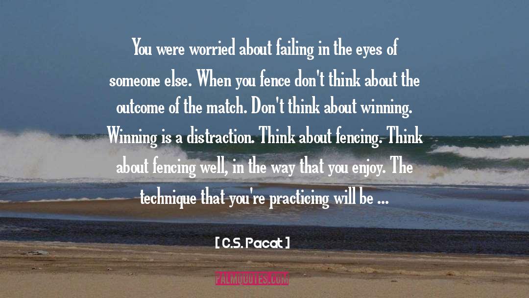Fencing quotes by C.S. Pacat