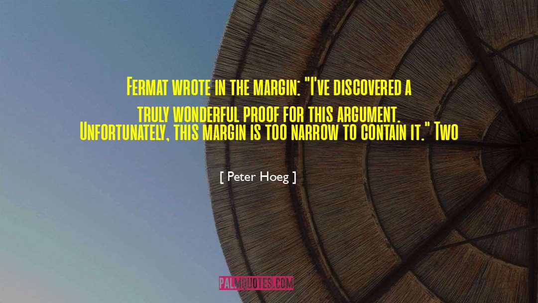 Fermat quotes by Peter Hoeg