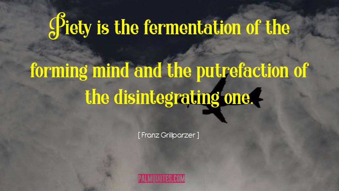 Fermentation quotes by Franz Grillparzer