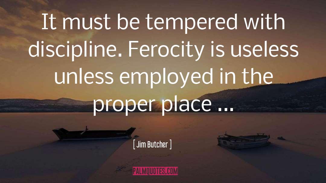 Ferocity quotes by Jim Butcher