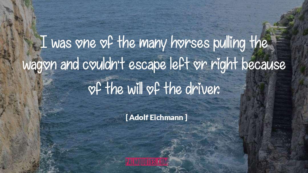 Ferrying Horses quotes by Adolf Eichmann