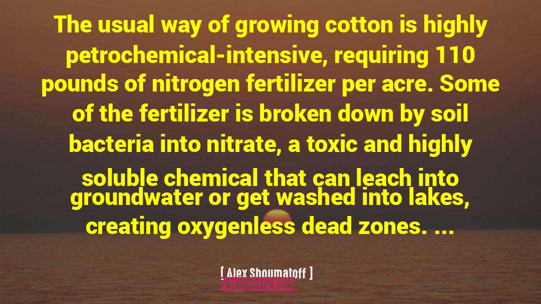 Fertilizer quotes by Alex Shoumatoff