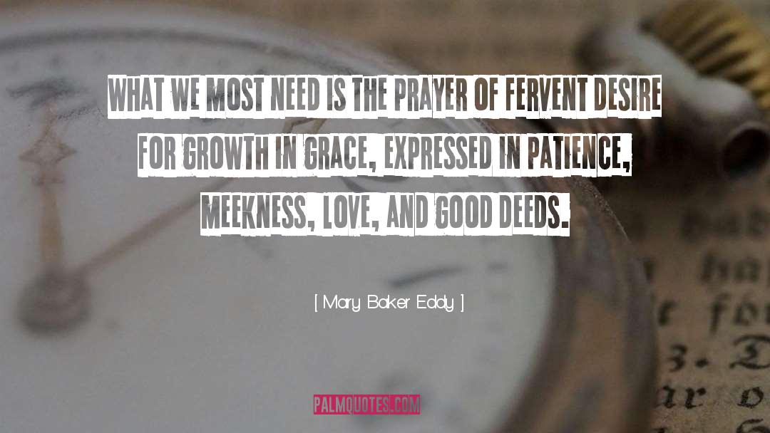 Fervent quotes by Mary Baker Eddy