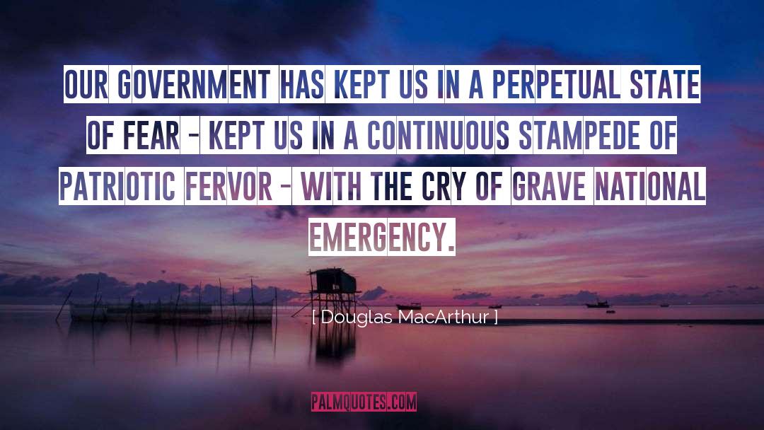 Fervor quotes by Douglas MacArthur