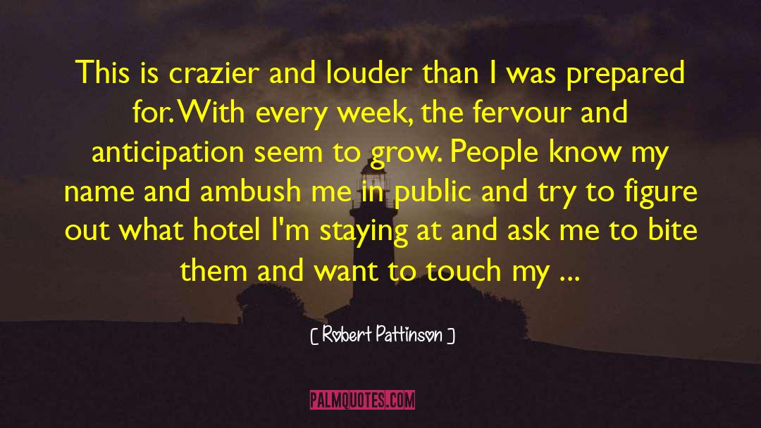 Fervour quotes by Robert Pattinson