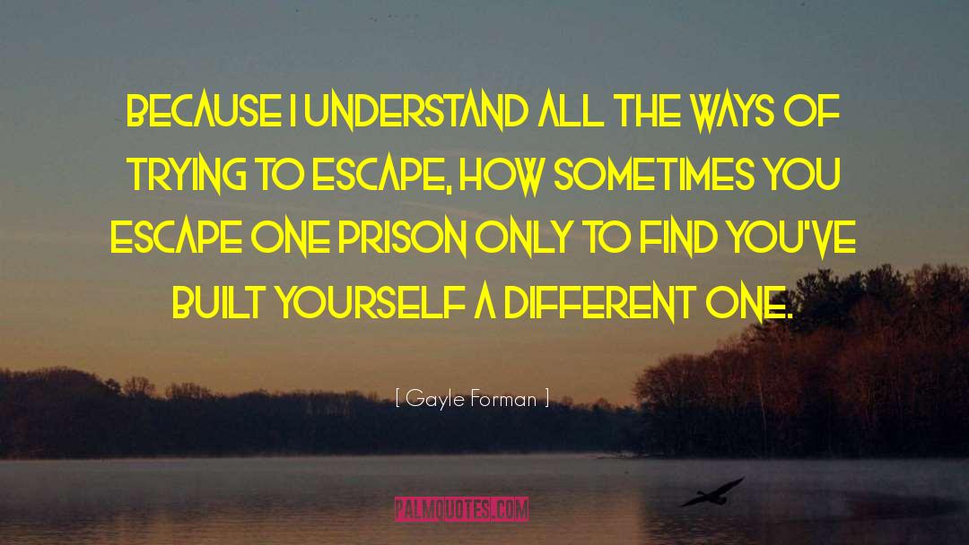 Fessed Escape quotes by Gayle Forman
