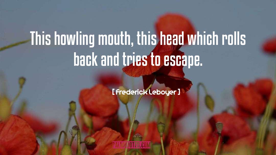 Fessed Escape quotes by Frederick Leboyer