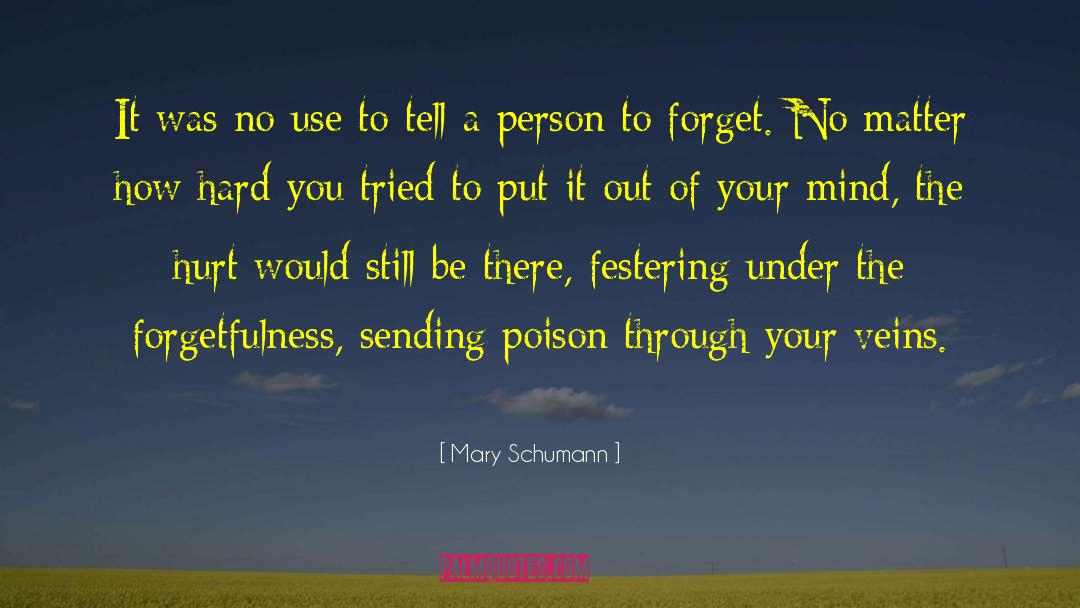 Festering quotes by Mary Schumann