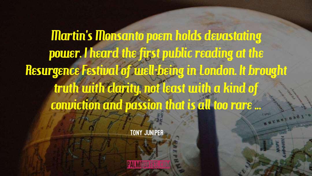 Festival quotes by Tony Juniper