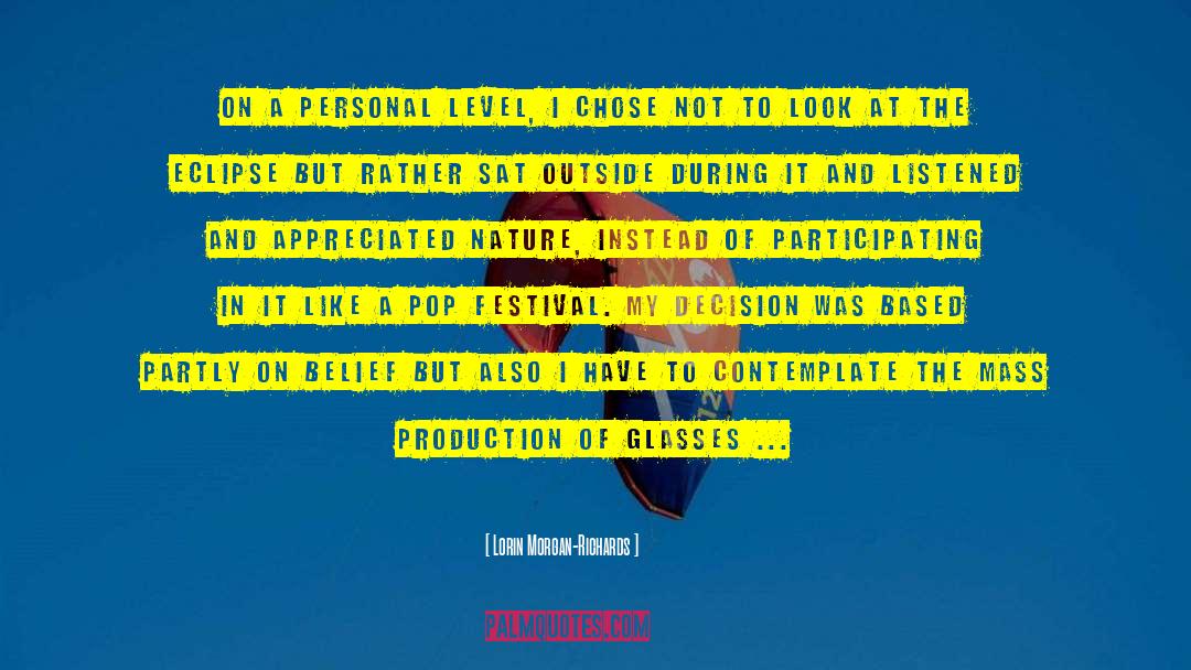 Festival quotes by Lorin Morgan-Richards