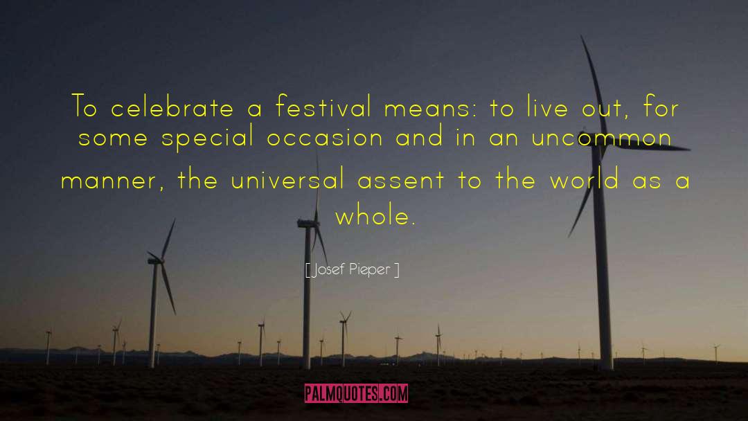 Festival quotes by Josef Pieper