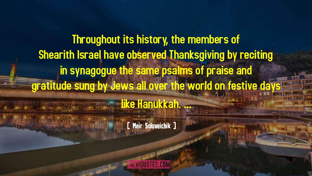 Festive quotes by Meir Soloveichik