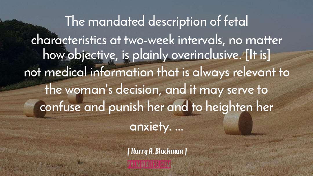 Fetal quotes by Harry A. Blackmun