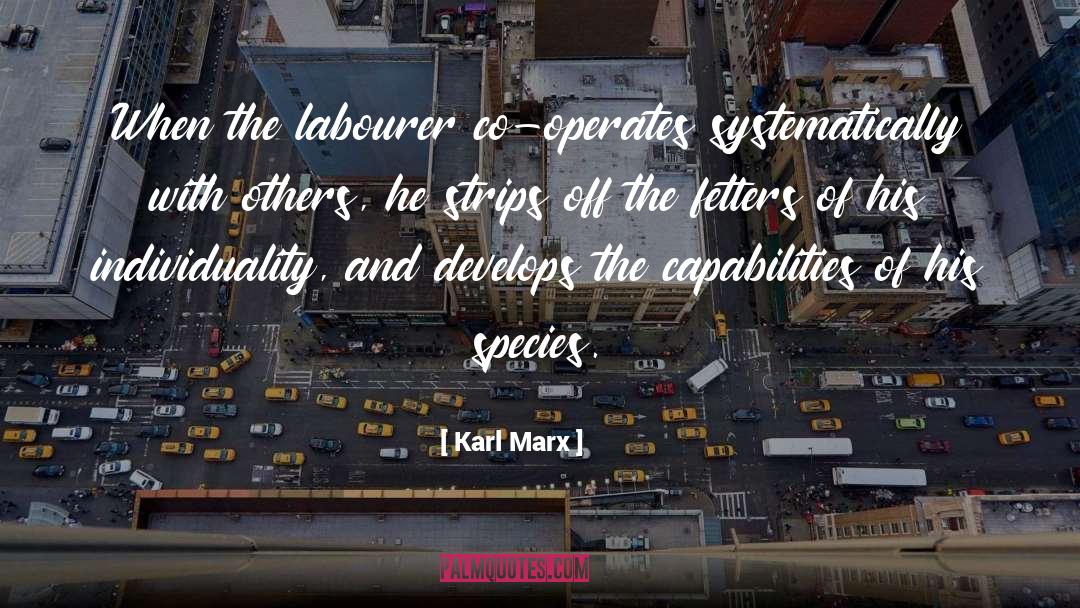 Fetters quotes by Karl Marx