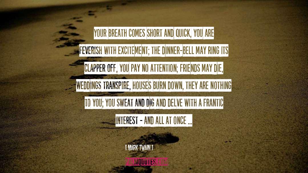 Feverish quotes by Mark Twain