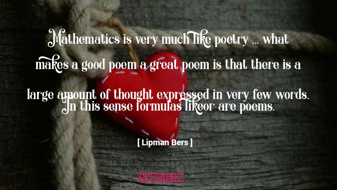 Few Words quotes by Lipman Bers