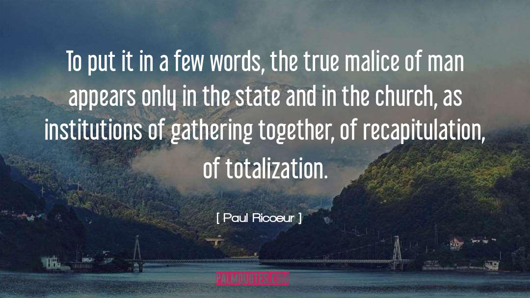 Few Words quotes by Paul Ricoeur