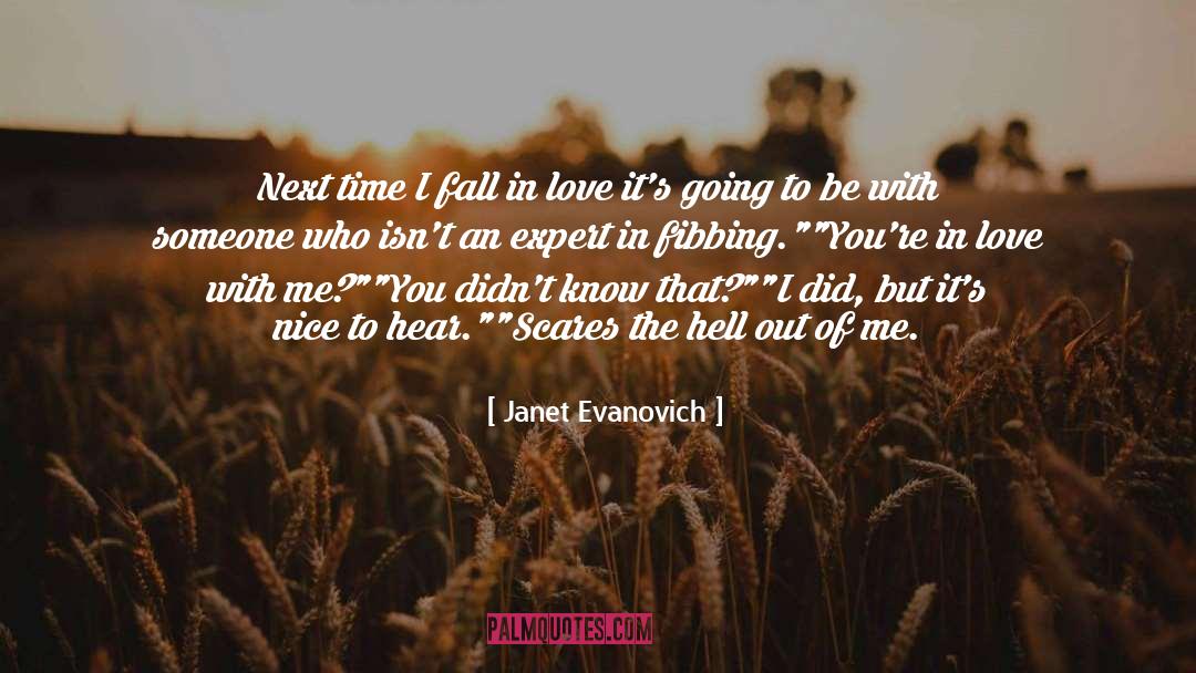 Fibbing quotes by Janet Evanovich