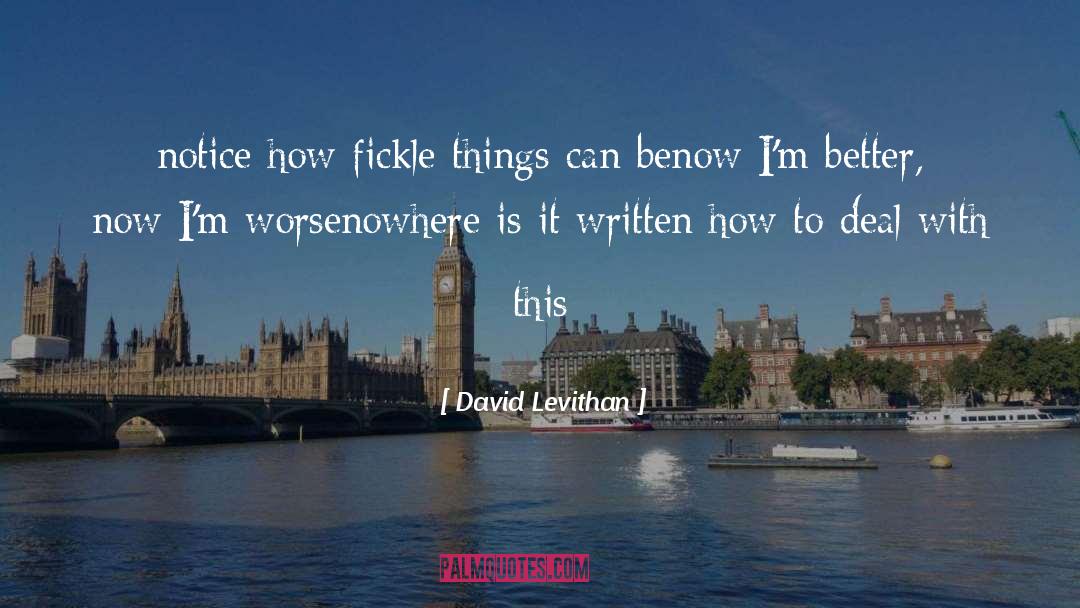 Fickle quotes by David Levithan
