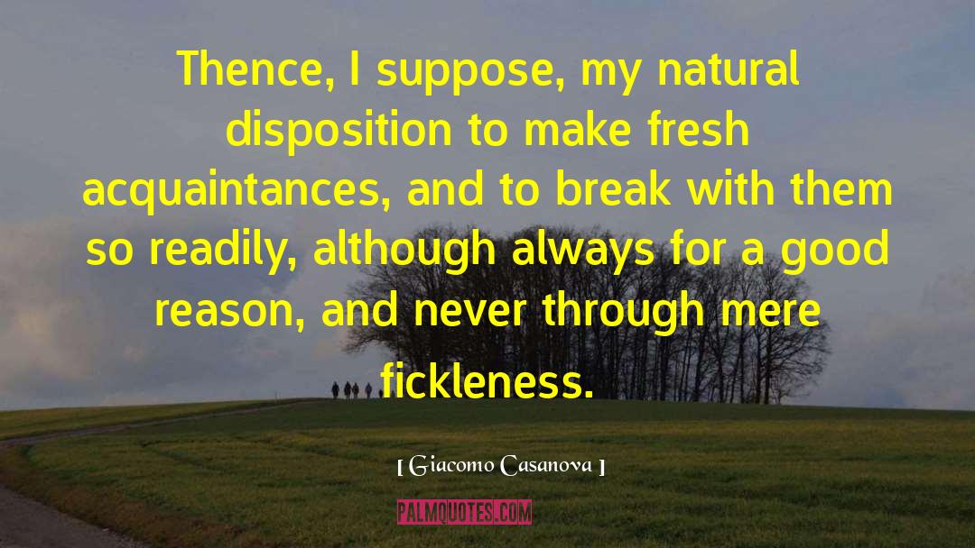 Fickleness quotes by Giacomo Casanova