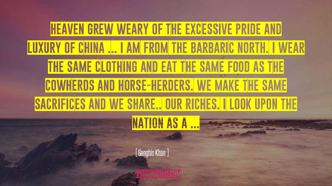 Fiction Food For Though quotes by Genghis Khan