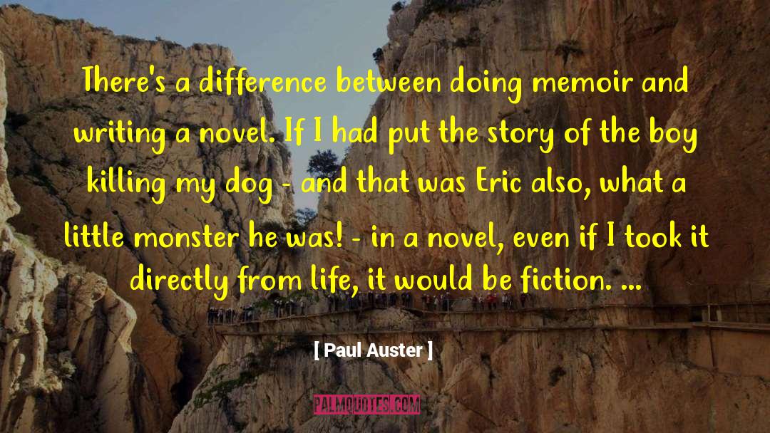 Fiction Novel Ironic quotes by Paul Auster