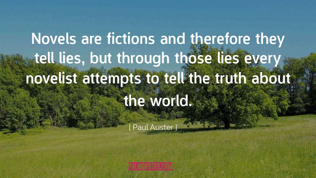 Fiction Novels quotes by Paul Auster