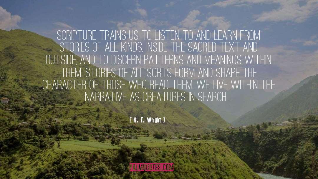 Fiction Reading quotes by N. T. Wright