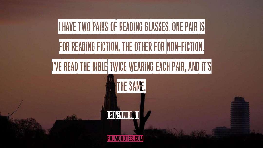 Fiction Reading quotes by Steven Wright