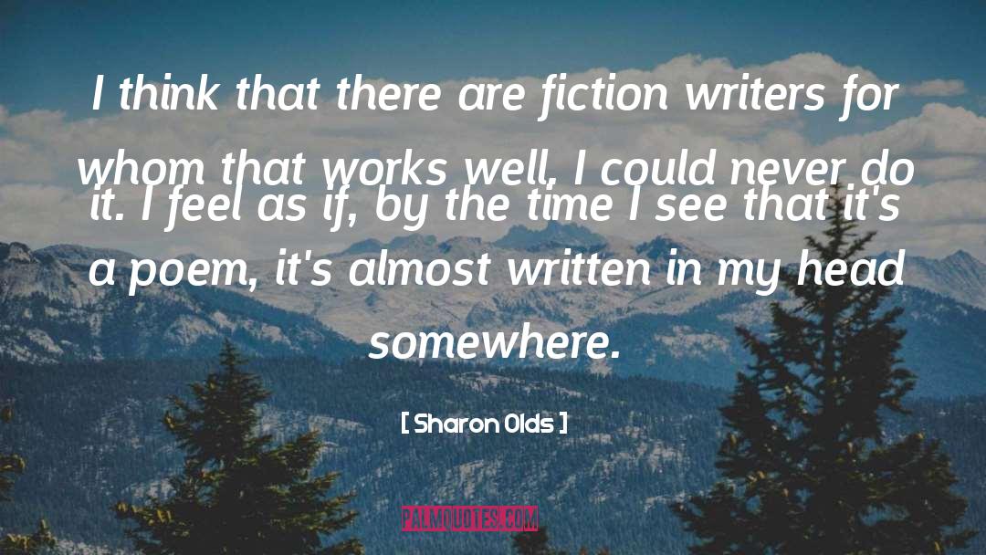 Fiction Reading quotes by Sharon Olds