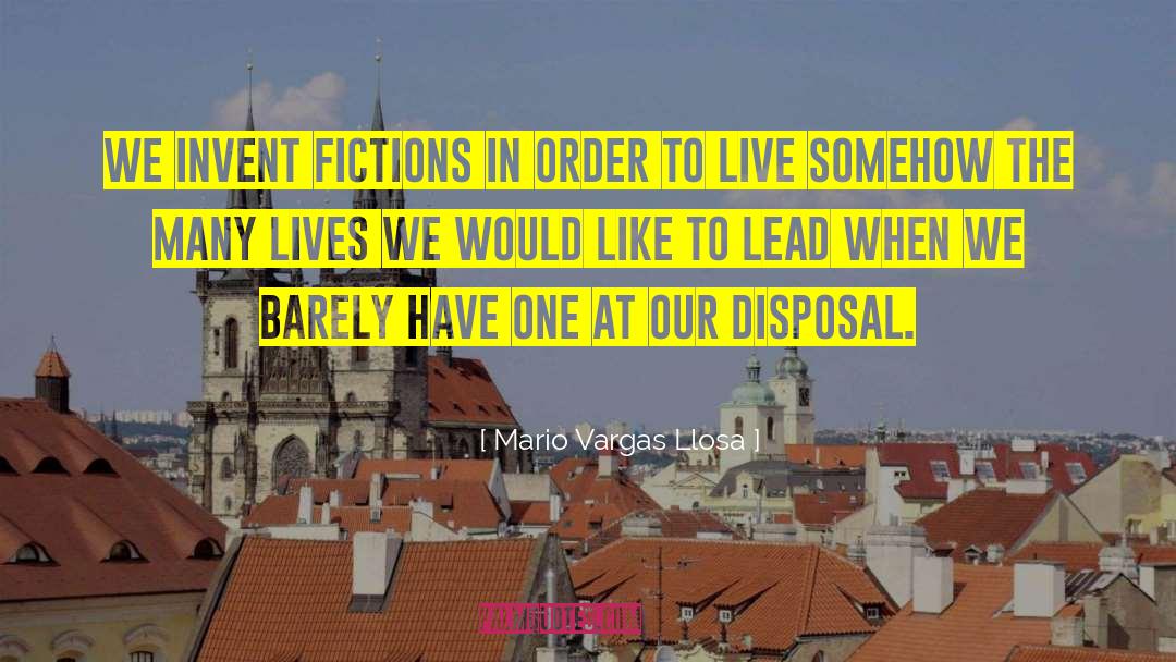 Fiction Reading quotes by Mario Vargas Llosa