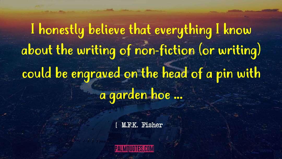 Fiction Thriller quotes by M.F.K. Fisher
