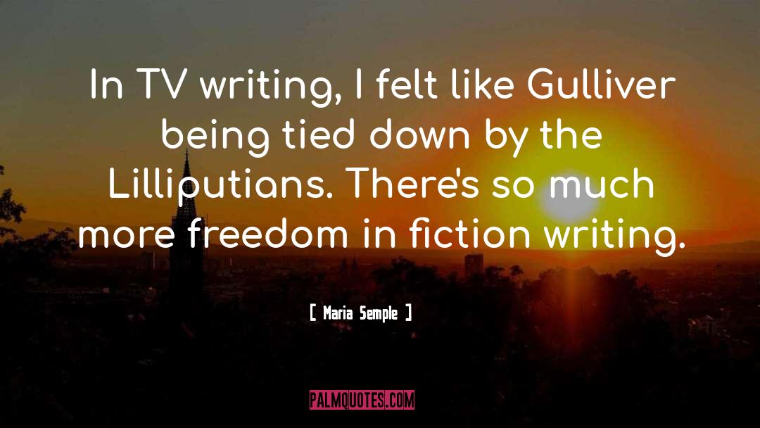 Fiction Writing quotes by Maria Semple