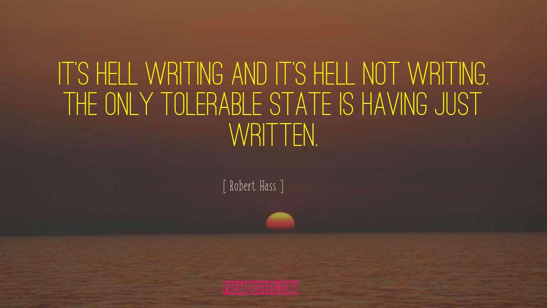 Fiction Writing quotes by Robert Hass