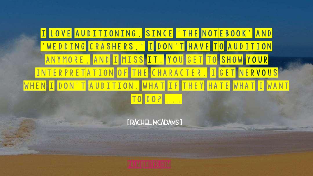 Fictional Character quotes by Rachel McAdams