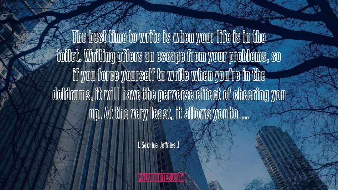 Fictional Characters On Writing quotes by Sabrina Jeffries